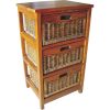Hyssop Bedside Chest of Drawers Cane Bedroom Kitchen Bathroom Storage Cabinet