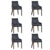Tuberose Dining Chair PU Leather Solid Acacia Timber Wood Furniture