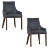 Tuberose Dining Chair PU Leather Solid Acacia Timber Wood Furniture