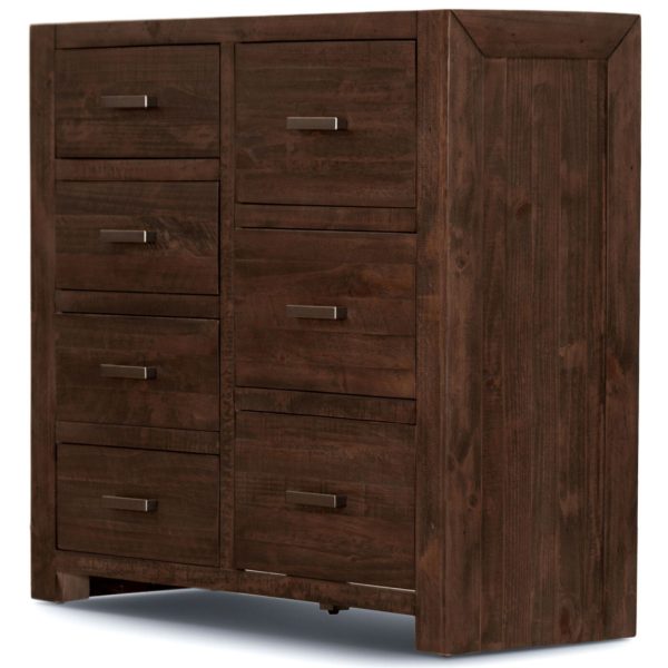 Cattai Bedside Tables 2 Drawers Storage Cabinet Shelf Side End Table Grey Stone