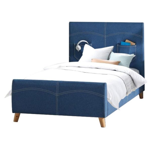 Altamonte Kids Bed Fabric Upholstered Children Kid Timber Frame