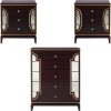 Booneville Bedside Table Solid Wood 3 Drawers Storage Cabinet Nightstand