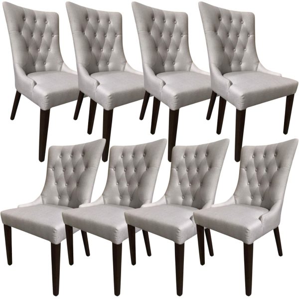 Florence  Fabric Dining Chair French Provincial Solid Timber Wood