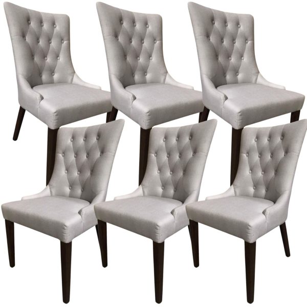 Florence  Fabric Dining Chair French Provincial Solid Timber Wood