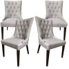 Florence  Fabric Dining Chair French Provincial Solid Timber Wood