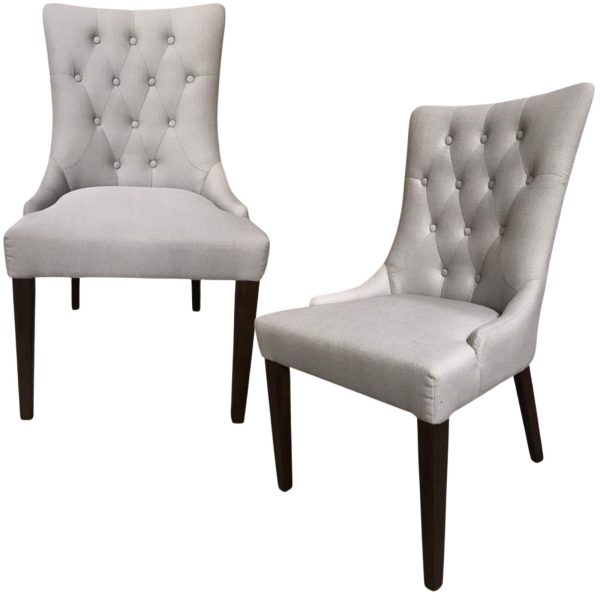 Florence  Fabric Dining Chair French Provincial Solid Timber Wood