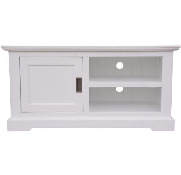 Blackwells ETU Entertainment TV Unit Door Solid Acacia Wood Coastal – White