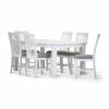 Laelia Dining Table Chair Acacia Wood Coastal Furniture – White