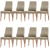 Dining Chair PU Leather Seat Solid Messmate Timber