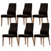Dining Chair PU Leather Seat Solid Messmate Timber