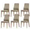 Dining Chair PU Leather Seat Solid Messmate Timber