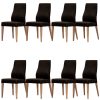 Dining Chair PU Leather Seat Solid Messmate Timber