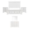 Alameda Bed Frame Bedroom Suite Bedside Dresser Mirror Package – White