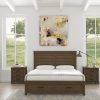 Fitzroy 4pc Suite Bedside Tallboy Bedroom Furniture Package – Rustic Grey