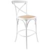Aster Crossback Bar Stools Dining Chair Solid Birch Timber Rattan Seat
