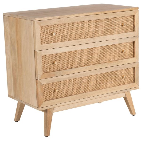Olearia  Storage Cabinet Buffet Chest of Drawer Mango Wood Rattan Natural