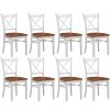 Lupin Dining Chair Crossback Solid Rubber Wood Furniture – White Oak