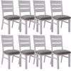 Plumeria Dining Chair Solid Acacia Wood Dining Furniture – White Brush
