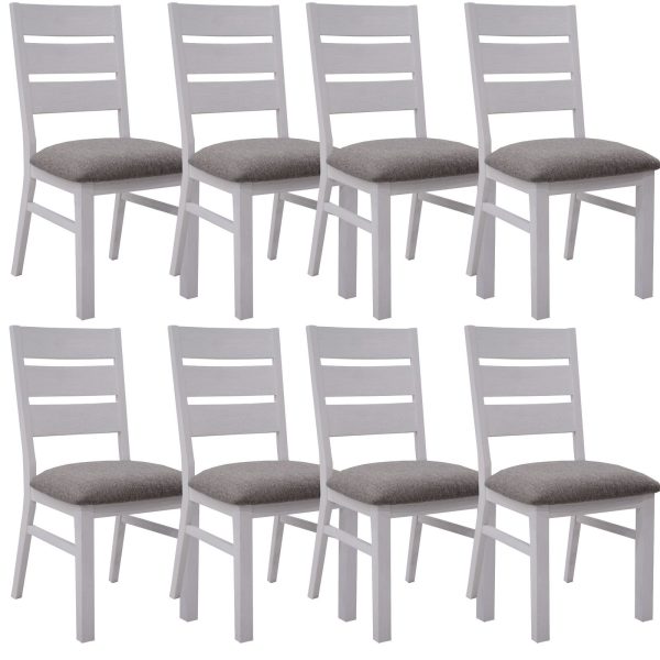 Plumeria Dining Chair Solid Acacia Wood Dining Furniture – White Brush