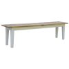 Lavasa Dining Bench Seat Mango Wood French Provincial Farmhouse Furniture