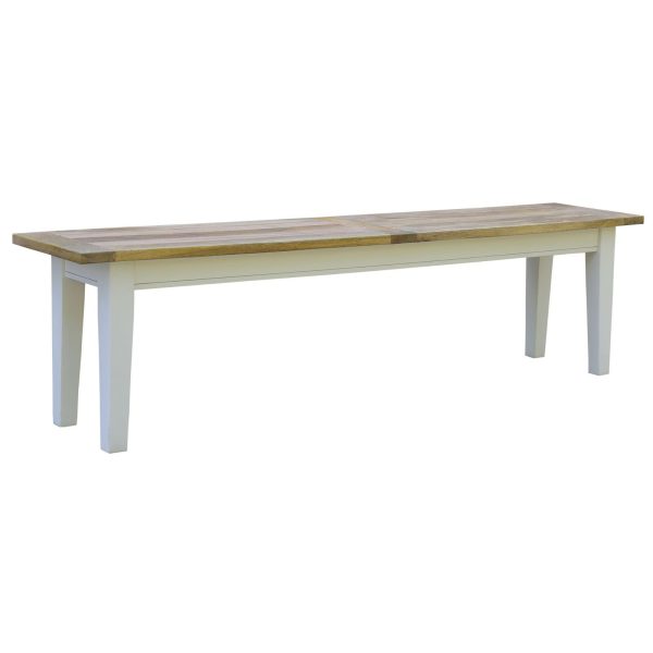 Lavasa Dining Bench Seat Mango Wood French Provincial Farmhouse Furniture