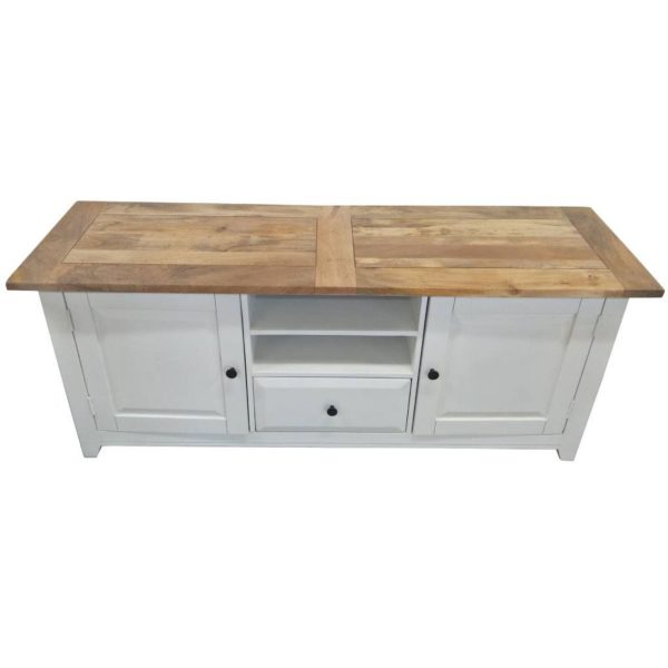 Brenham ETU Entertainment TV Unit 2 Door Mango Wood Farmhouse Furniture