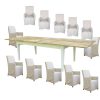 Lavasa Dining Set Mango Wood Table 6 French Provincial Carver Chair