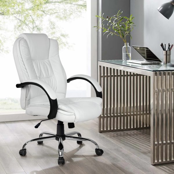 Office Chair Gaming Computer Chairs Executive PU Leather Seat