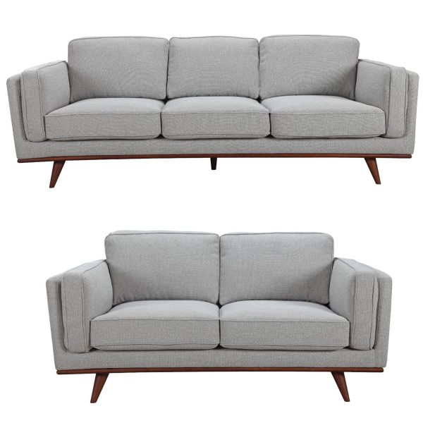 Dodworth Sofa Fabric Uplholstered Lounge Couch – Grey
