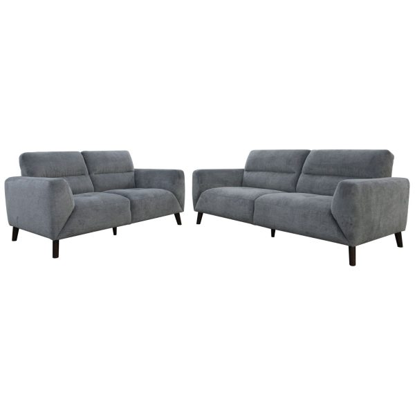 Droylsden Sofa Fabric Uplholstered Lounge Couch – Charcoal