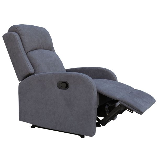Maxcomfy Fabric Manual Recliner Lounge Arm Chair