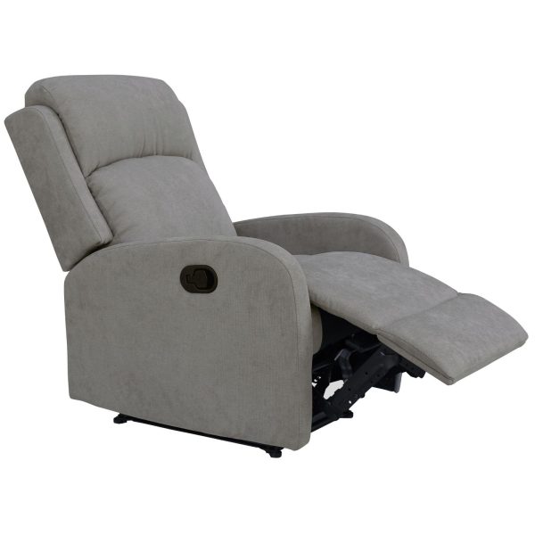 Maxcomfy Fabric Manual Recliner Lounge Arm Chair