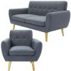 Blackhawk Fabric Upholstered Sofa Lounge Couch