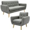 Blackhawk Fabric Upholstered Sofa Lounge Couch