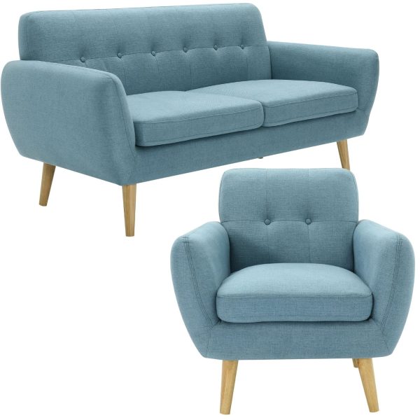 Blackhawk Fabric Upholstered Sofa Lounge Couch