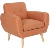 Dane Single Seater Fabric Upholstered Sofa Armchair Lounge Couch