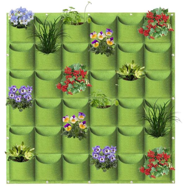 Wall Hanging Planter Planting Grow Bag Vertical Garden Vegetable Flower