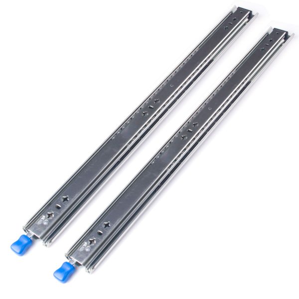 Pair 150KG Capacity Heavy Duty Drawer Slides Rails Runners Locking Ball Bearing