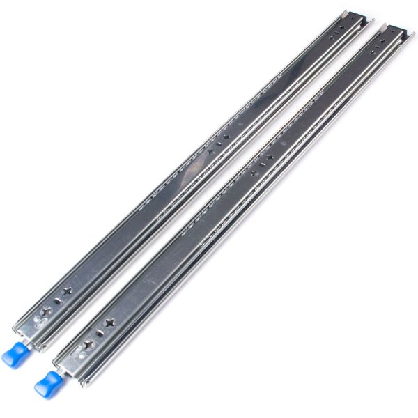 Pair 150KG Capacity Heavy Duty Drawer Slides Rails Runners Locking Ball Bearing
