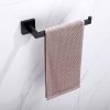 Square Hand Towel Holder Ring Wall Mounted Modern Towel Bar Bathroom Kitchen