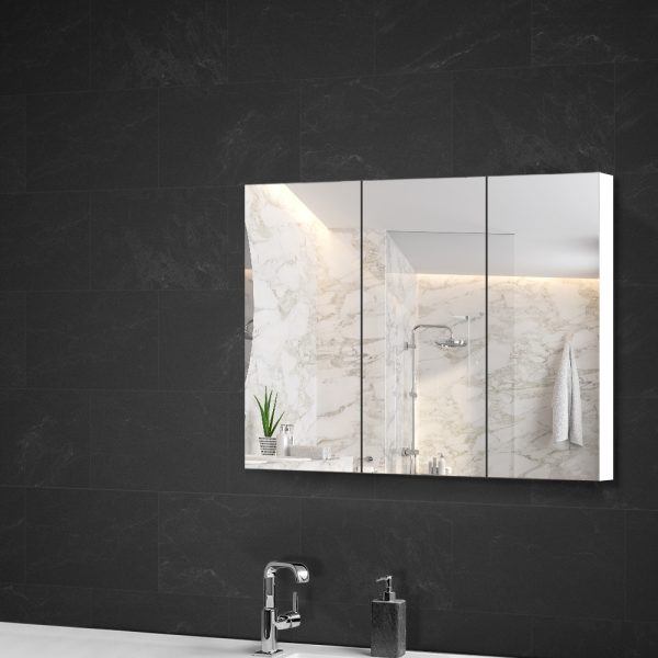 Bathroom Mirror Cabinet 900mm x720mm