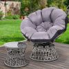 Outdoor Papasan Chairs Lounge Setting Patio Furniture Wicker