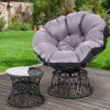 Outdoor Papasan Chairs Lounge Setting Patio Furniture Wicker