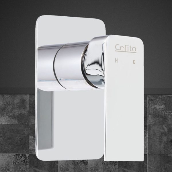 Bathroom Taps Faucet Rain Shower Head Set Hot And Cold Diverter DIY