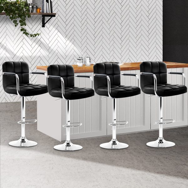 Bar Stools Gas lift Swivel Armrests