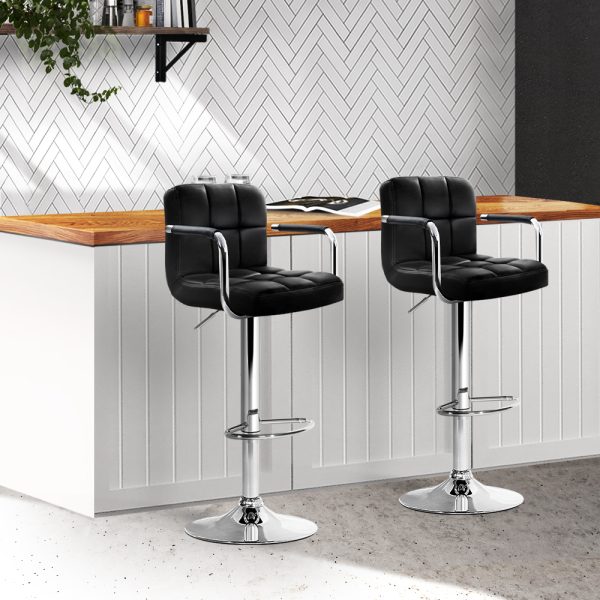 Bar Stools Gas lift Swivel Armrests