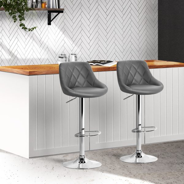 Bar Stools PU Leather Diamond Style