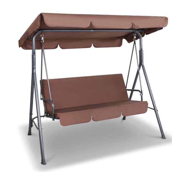 Outdoor Swing Chair Hammock 3 Seater Garden Canopy Bench Seat Backyard