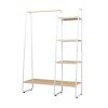 Closet Storage Rack Clothes Hanger Shelf Garment Rail Stand Wardrobe Organiser