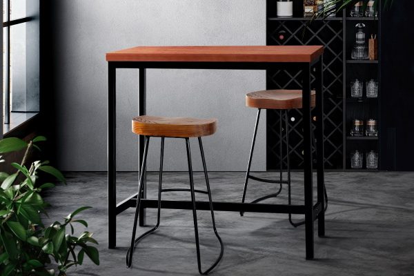 Vintage Industrial High Bar Table for Stool Kitchen Cafe Desk